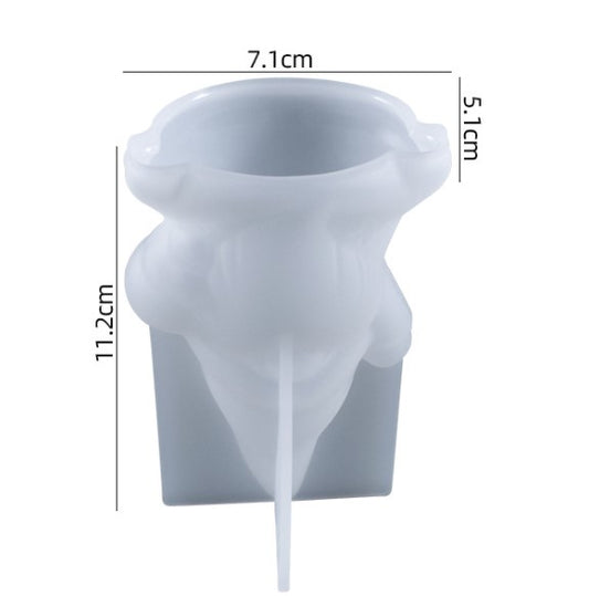 Mold - Santa Gnome 3D Silicone Mold B11