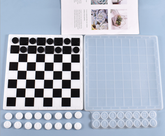 Mold - Chess Board 3D Silicone Mold B9