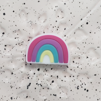 Misc - Rainbow Fuchsia Silicone Focal 0206