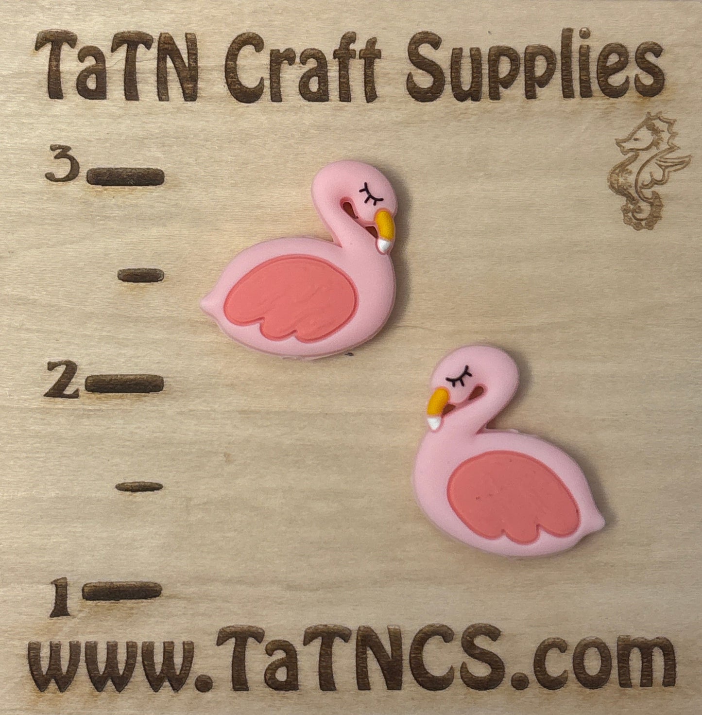 Animal - Bird - Flamingo Pink Silicone Focal 0221