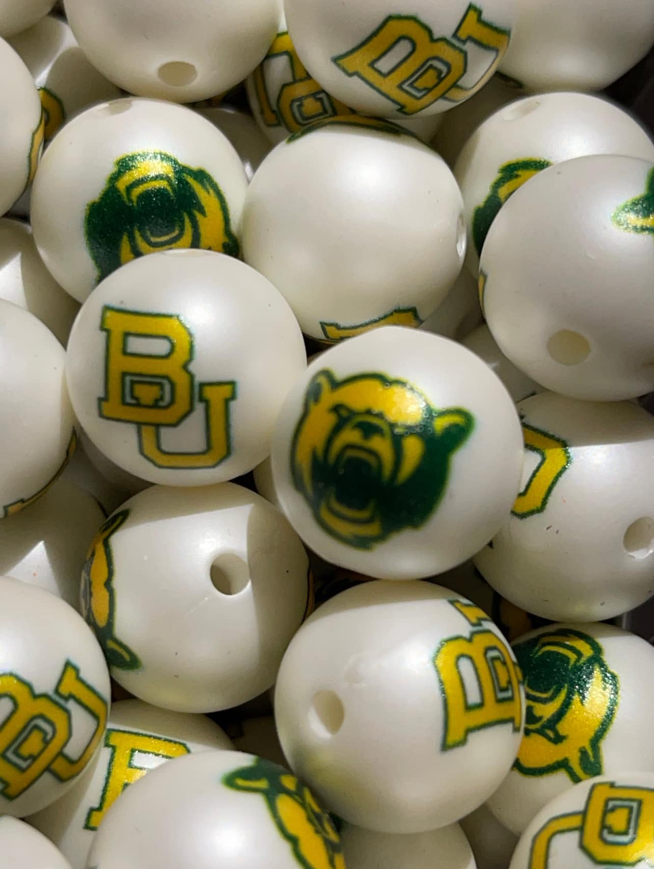 Acrylic 16mm Baylor Bead 10 Count RD Creations Exclusive
