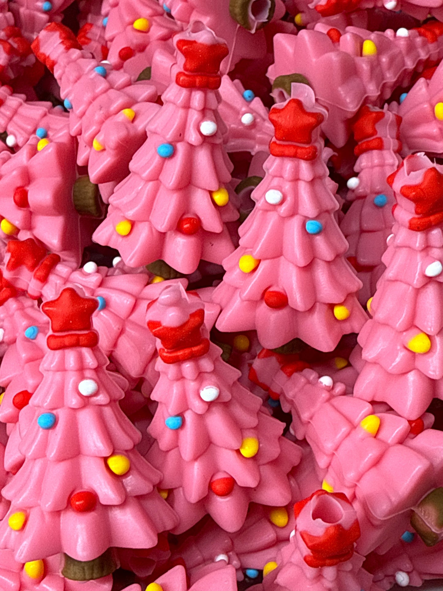 Christmas Tree 3D Pink Silicone