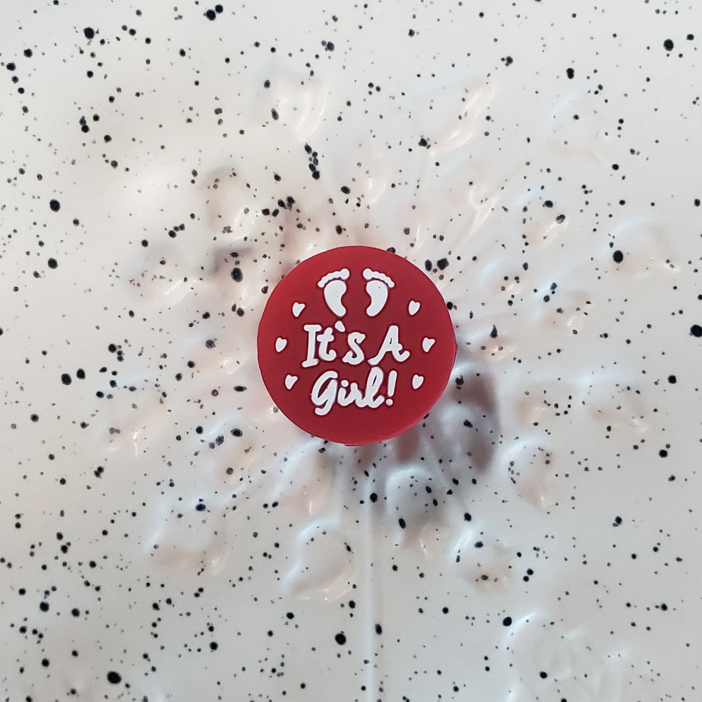 Baby - It's a Girl Red Silicone Focal 9502 - Clearance