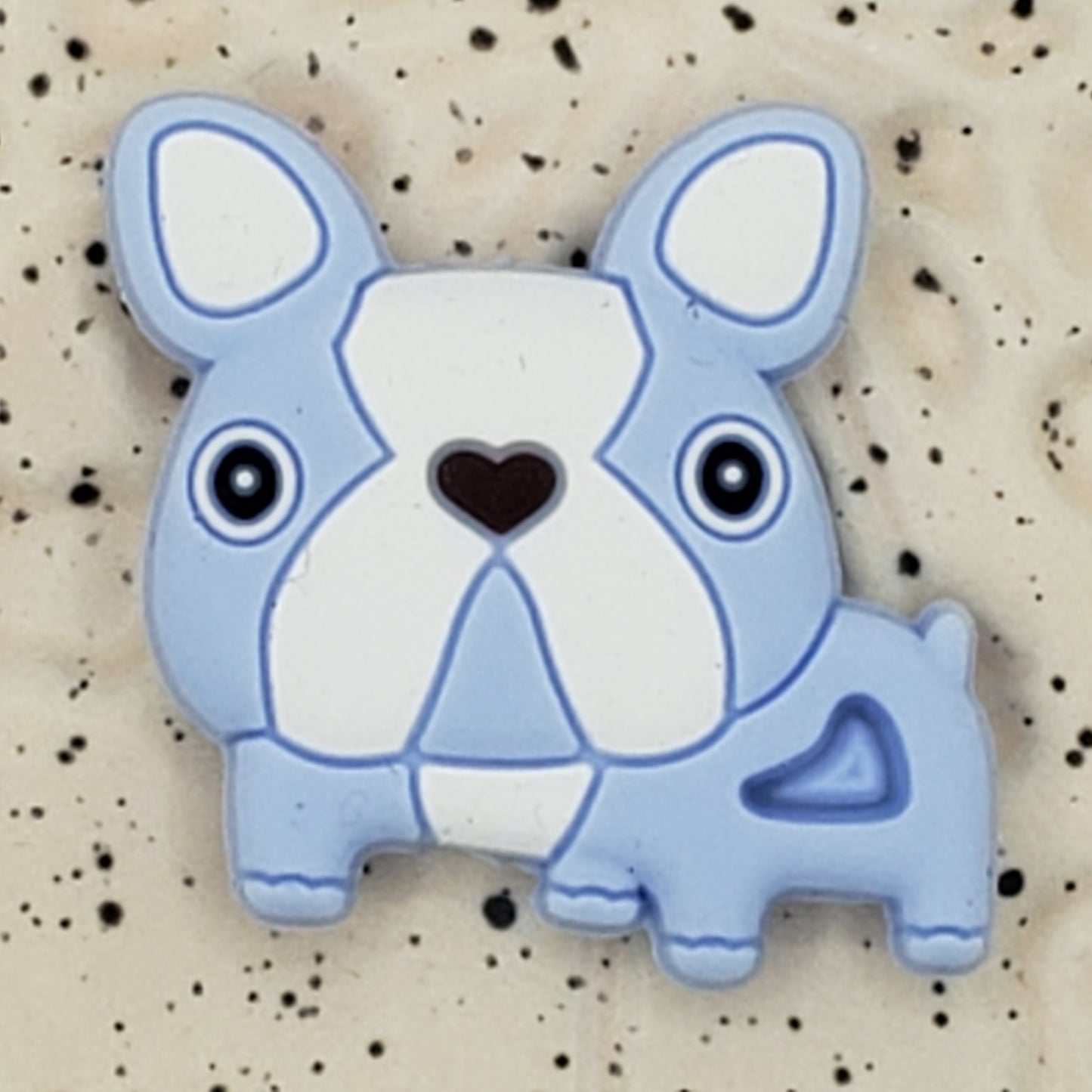 Dog - Frenchie / Bulldog Blue Silicone Focal - 0054
