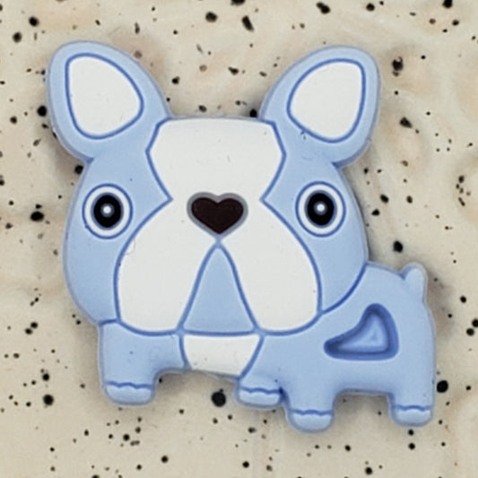 Dog - Frenchie / Bulldog Blue Silicone Focal - 0054