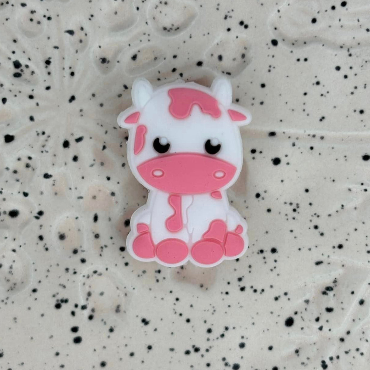 Animal - Cow Baby Pink Silicone Focal 0030