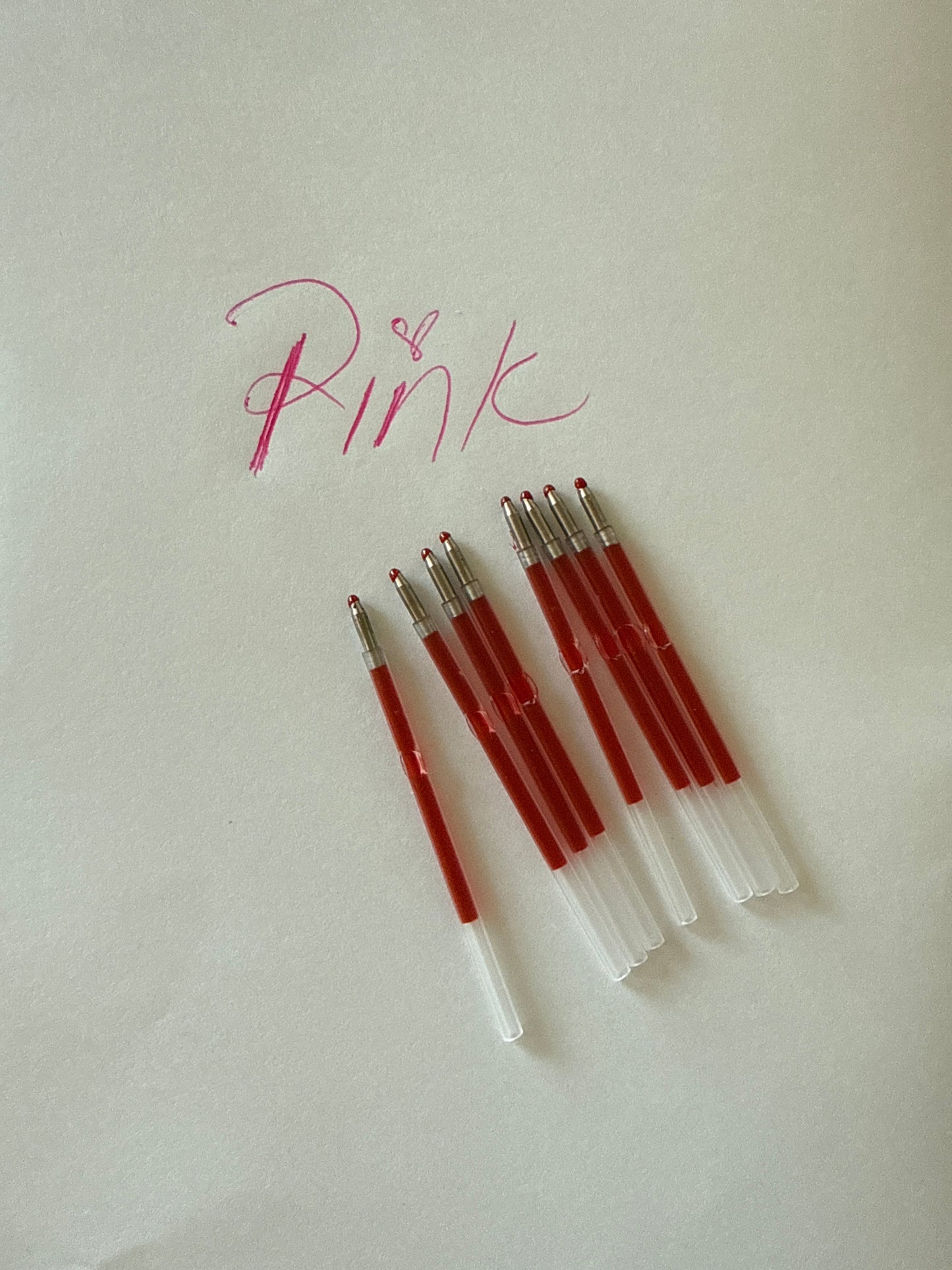 Ink Refill for Plastic Pens Pink Ink - 10 pack