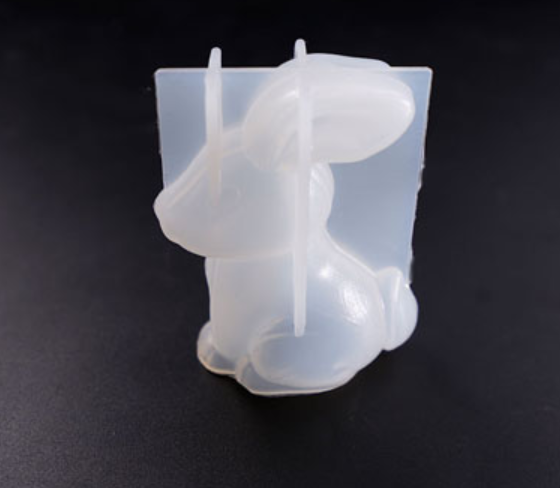 Mold - Rabbit Bent Ear 3D Silicone Mold B11