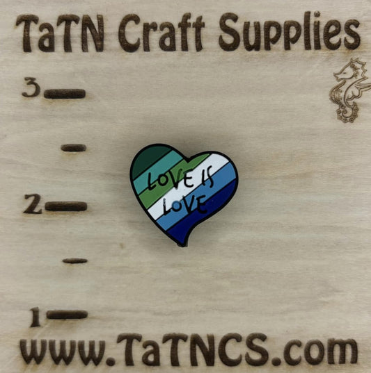 Awareness - Pride - Love is Love Silicone Focal