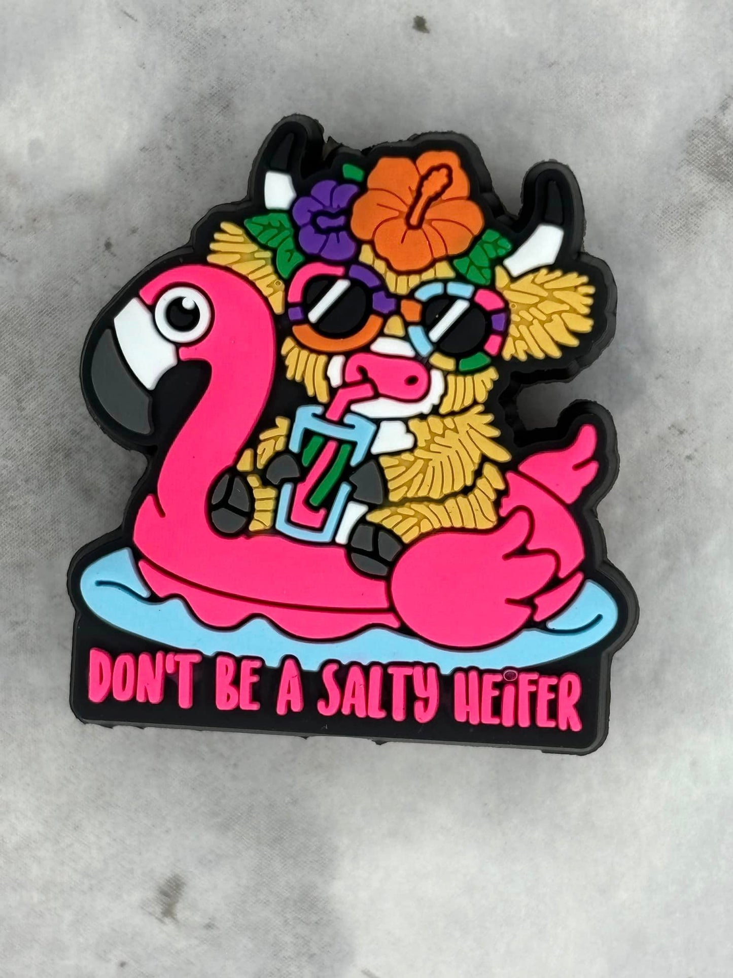 Saying - Salty Heifer PVC Focal 8560