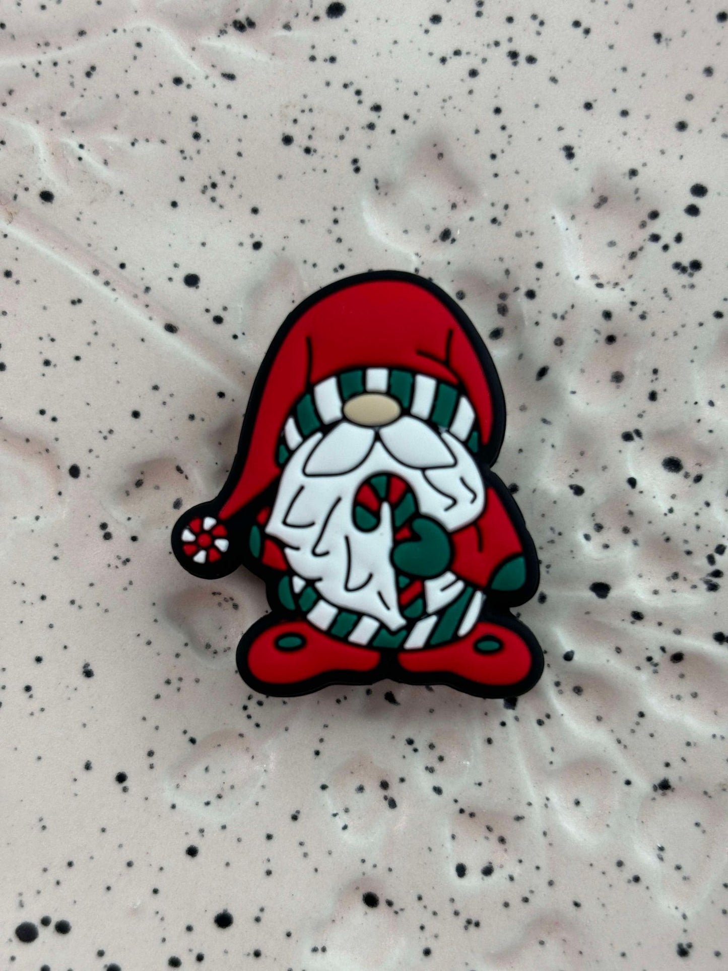 Christmas - Mystical - Gnome - with Candy Cane Silicone Focal 8013