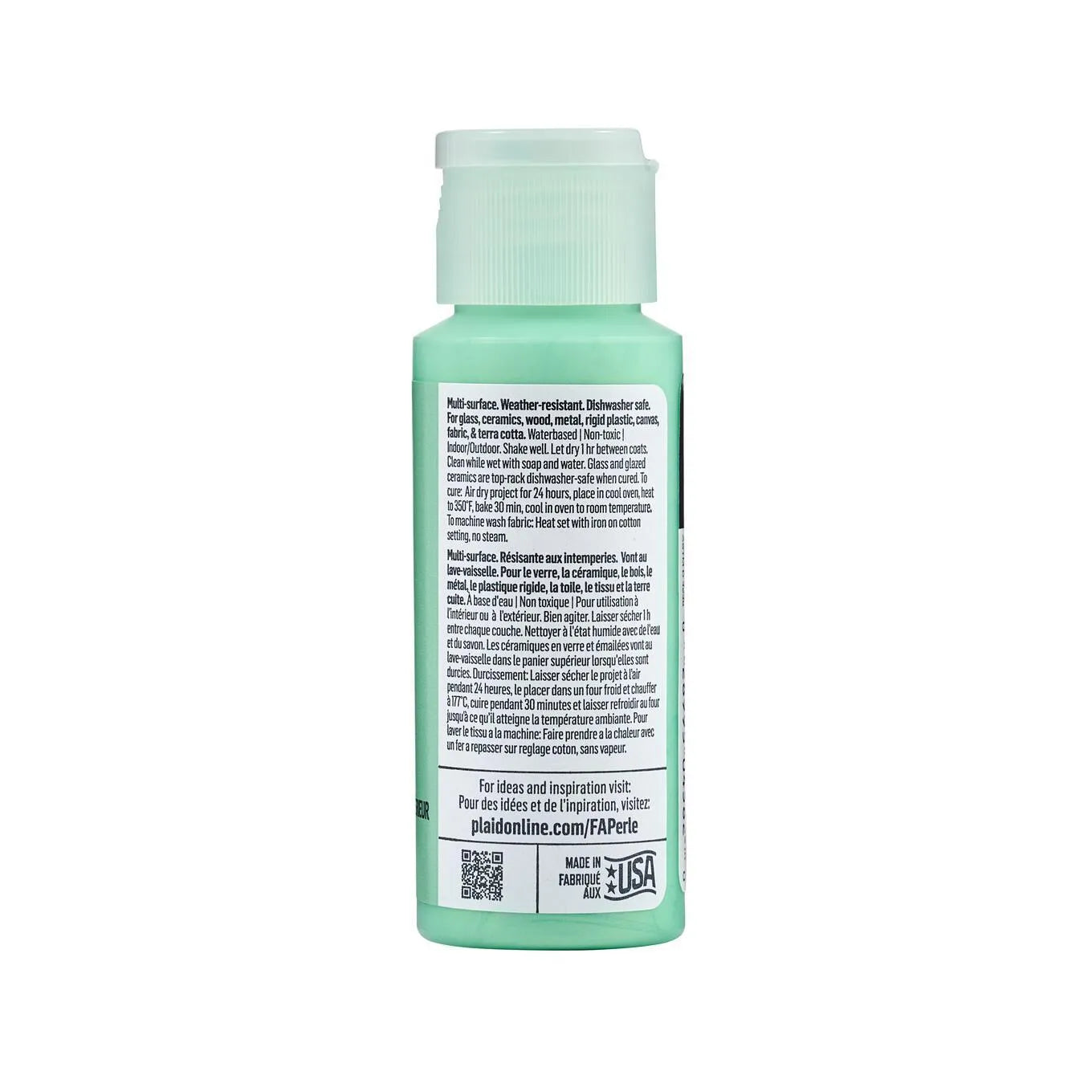 FolkArt Perle Acrylic Paint - Mint Chip (2 oz Bottle)