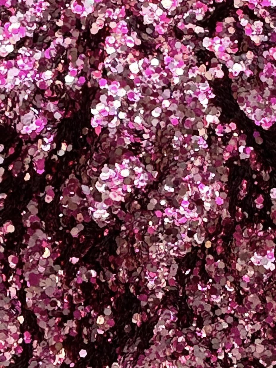 Glitter - Breast Cancer Custom Chunky Mix 1 oz