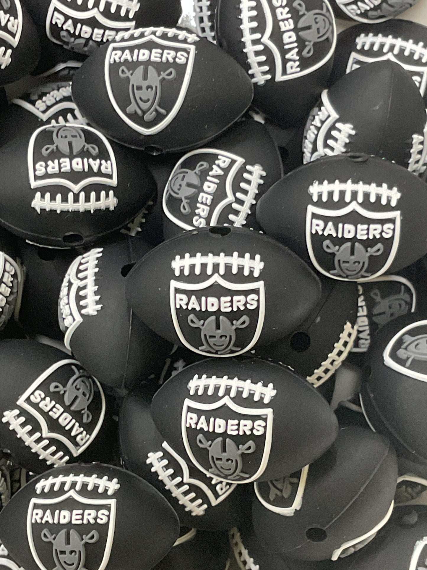 PublicRaiders Black 3D Football Silicone Focal
