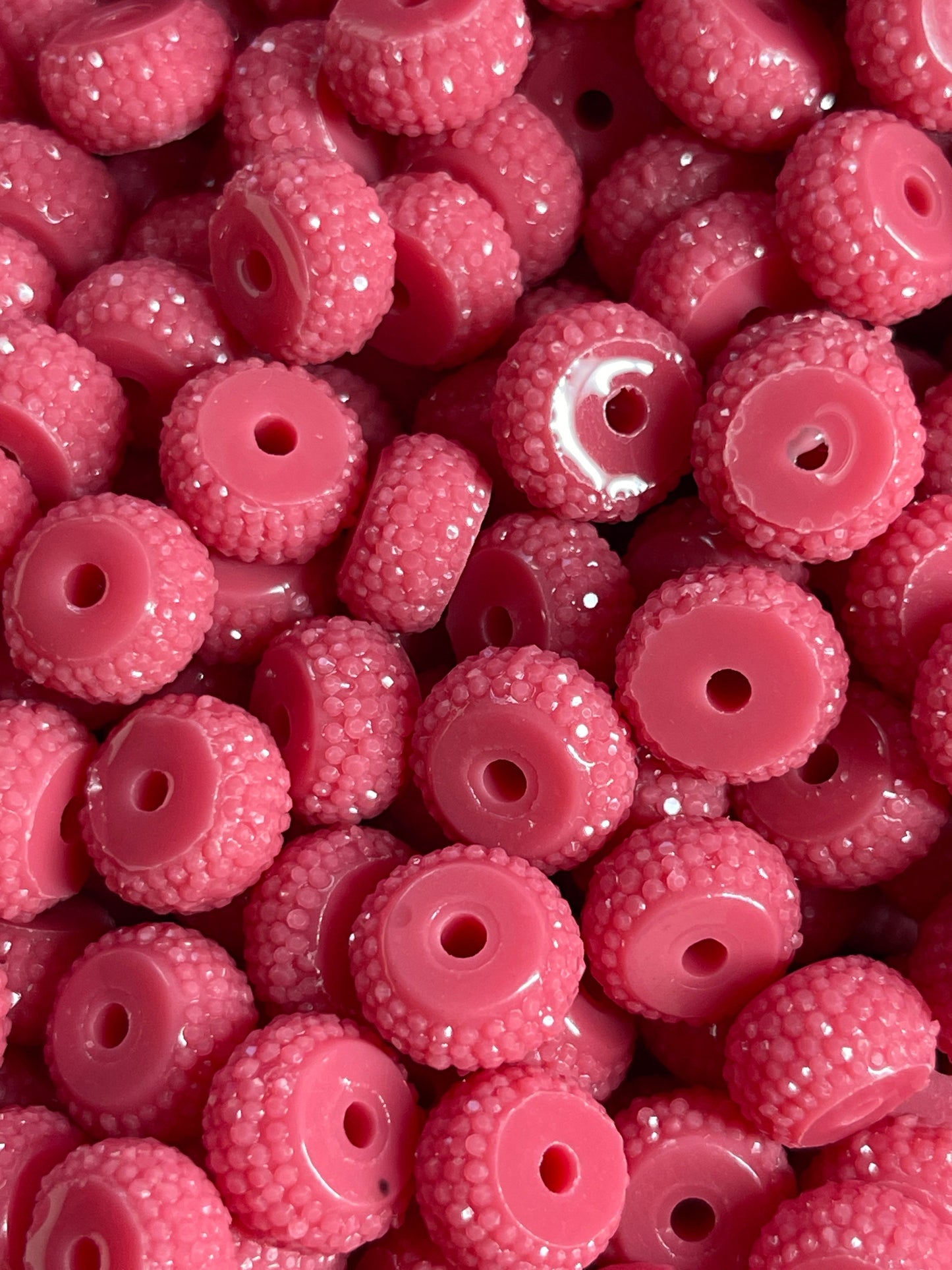 Bling Spacers Beads Blush Pink - 12mm - 10 pack