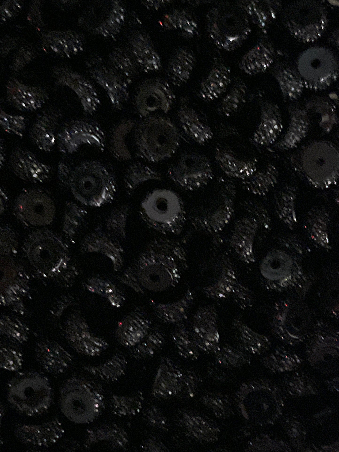 Bling Spacers Beads Black - 12mm - 10 pack