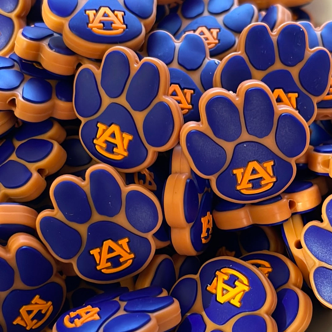 PublicAuburnTigers Paw Silicone Focal