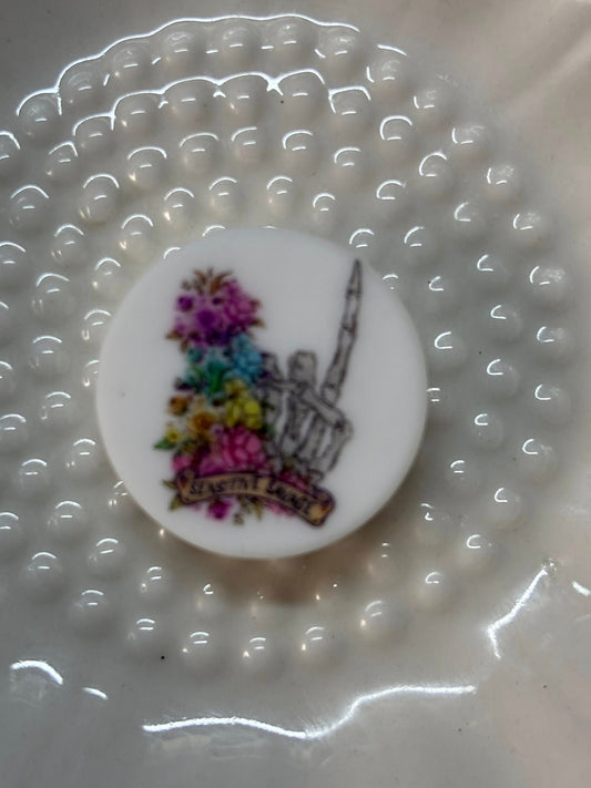 Saying - Sensitive Savage Printed Silicone Focal 0331