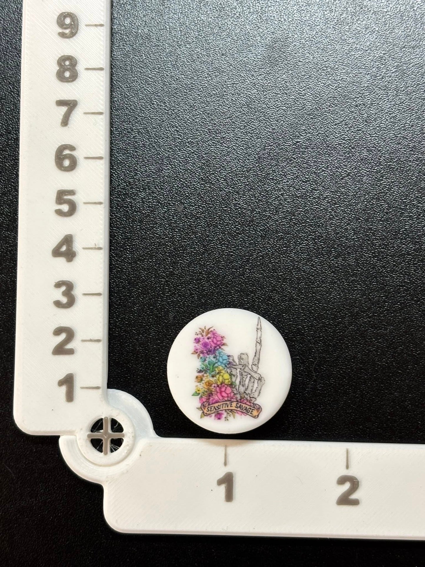 Saying - Sensitive Savage Printed Silicone Focal 0331