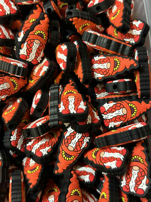 Gnome Girl Sunflower Silicone Focal 0304