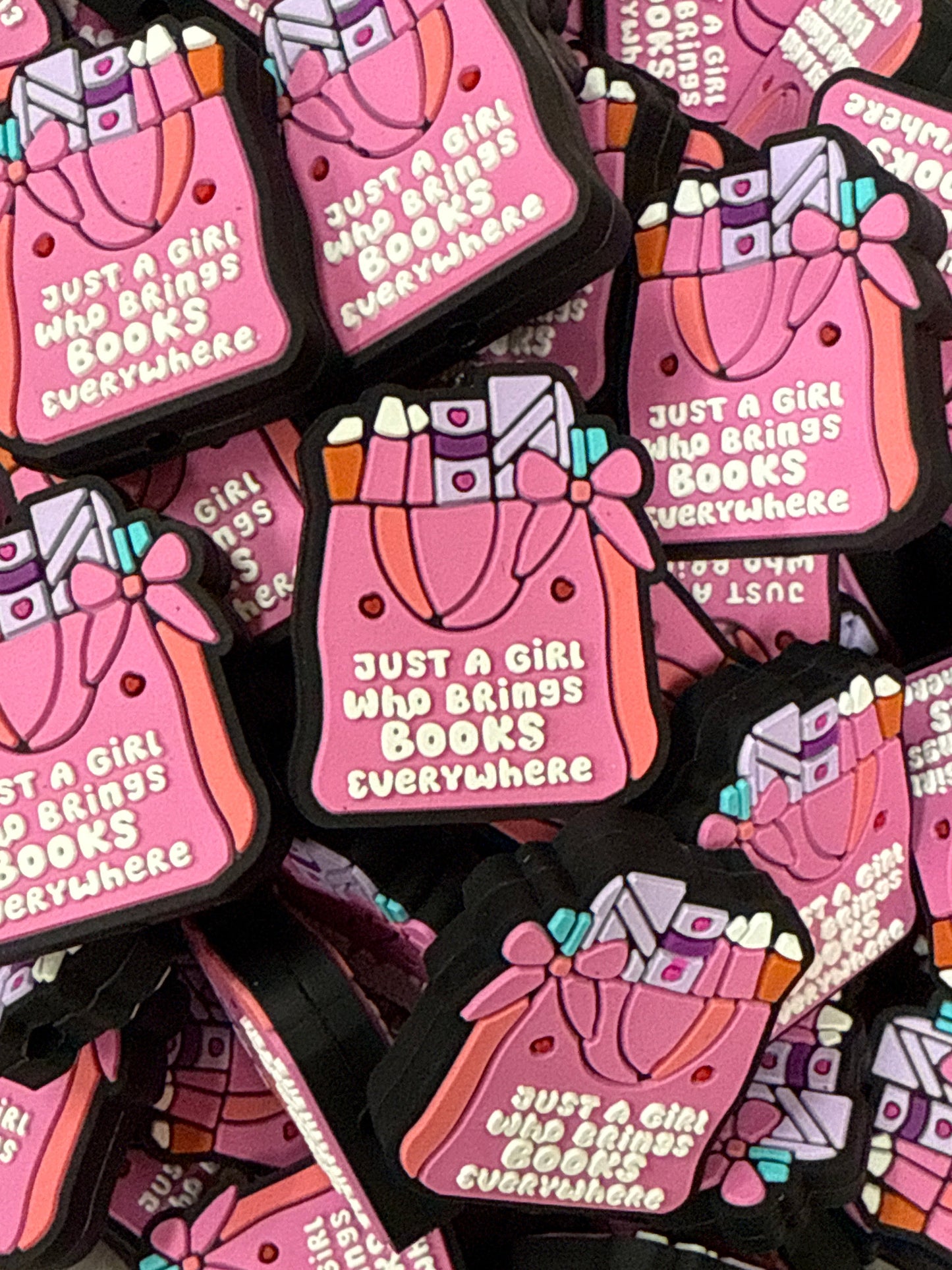 Just a Girl Who Brings Books Everywhere Focal - RD Creations Exclusive