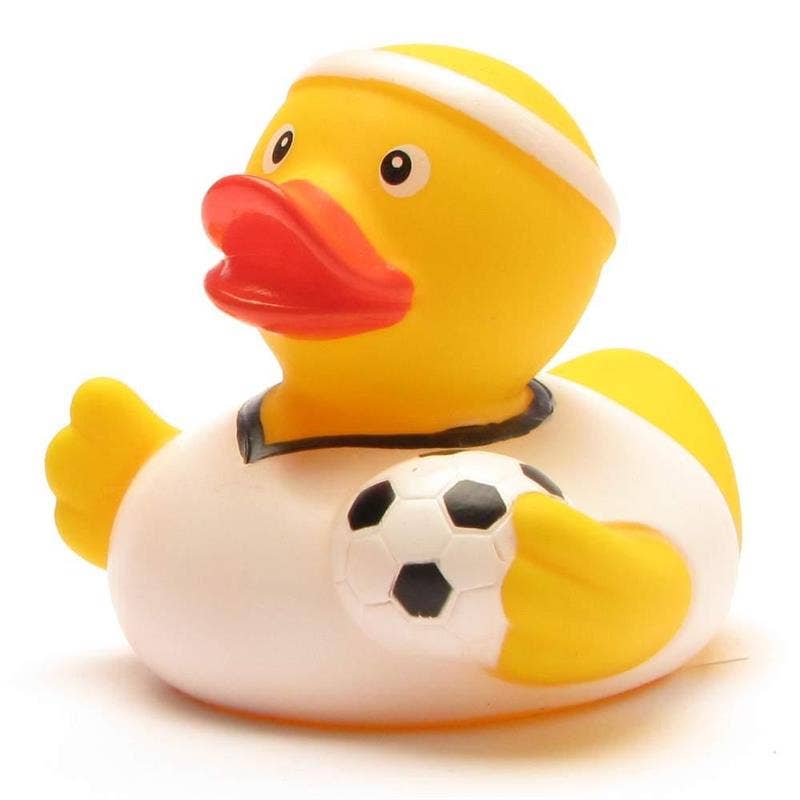 Rubber Duck Footballer (white) - rubber duck