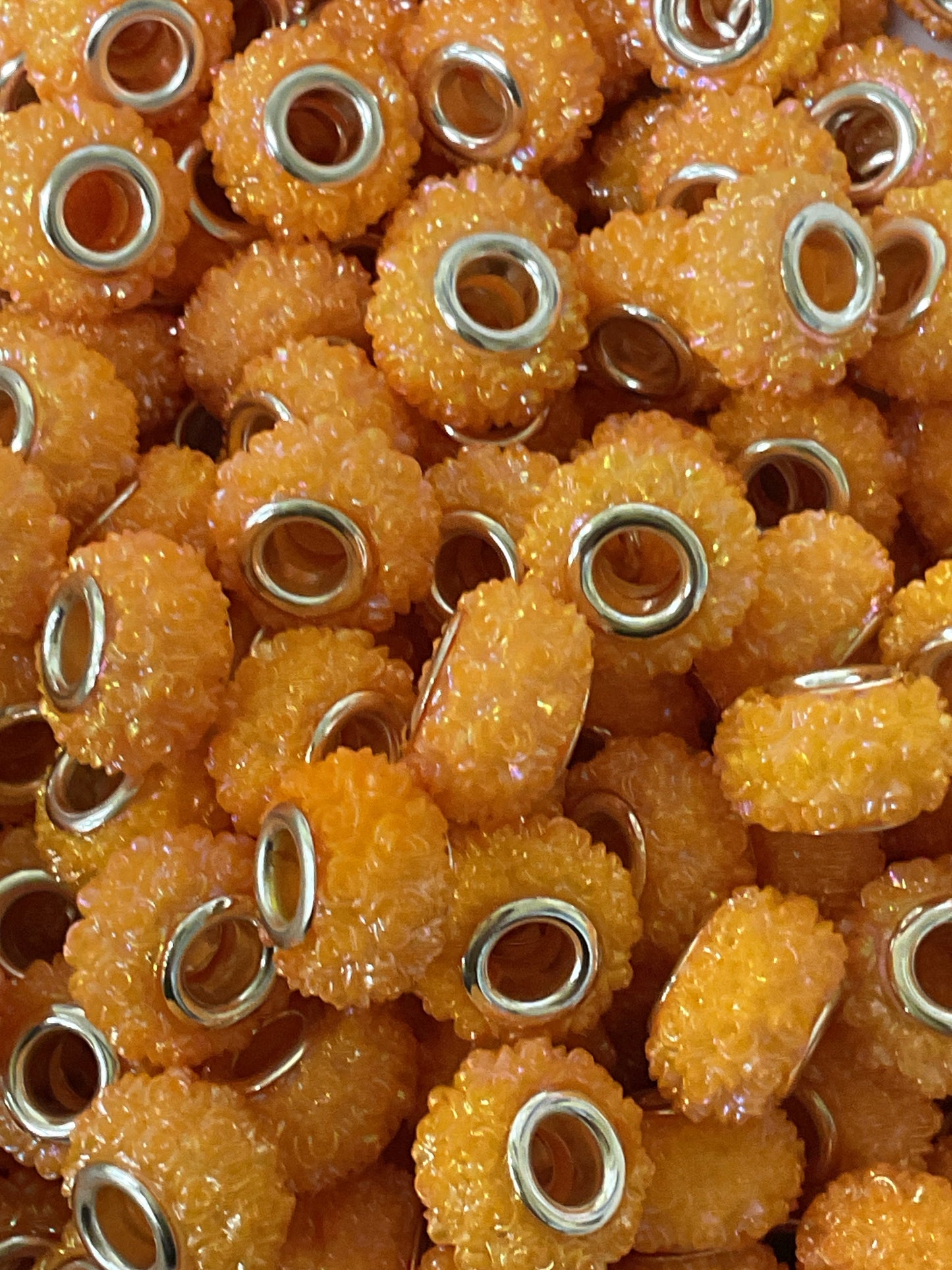 Acrylic Rose Spacers Beads - 12mm - 10 pack