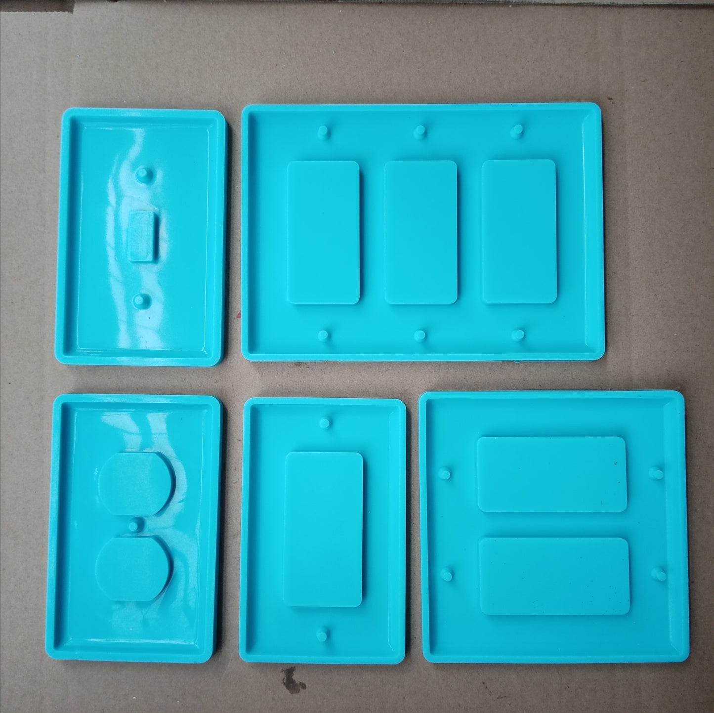 Mold - Light Switch Silicone Molds - Set of 5 - B12