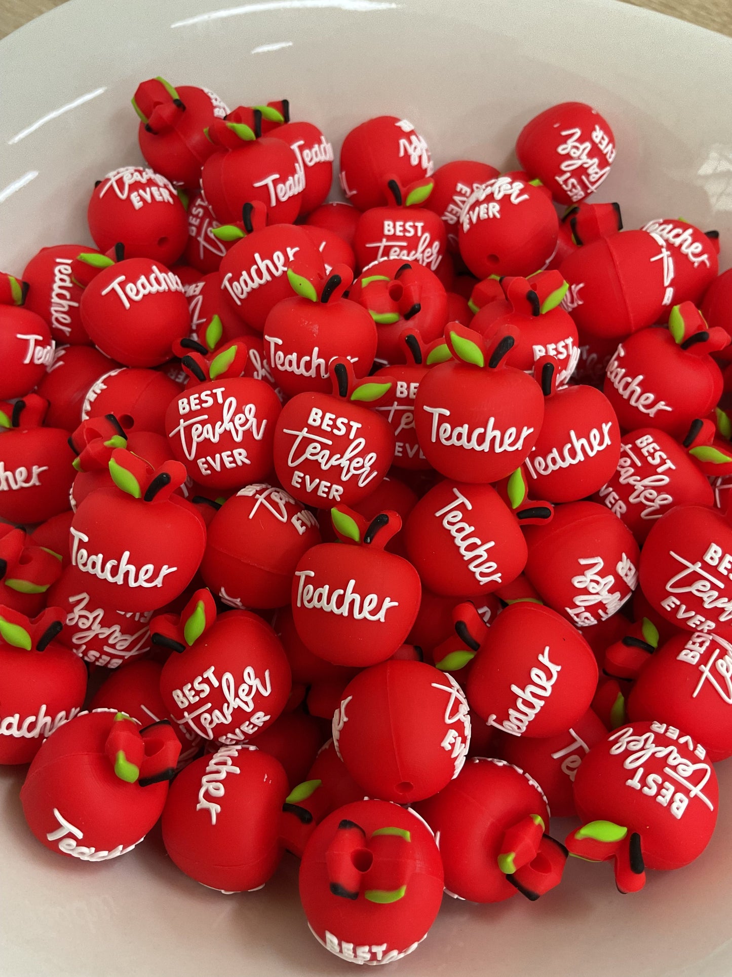 Apple Best Teacher 3D Silicone Focal