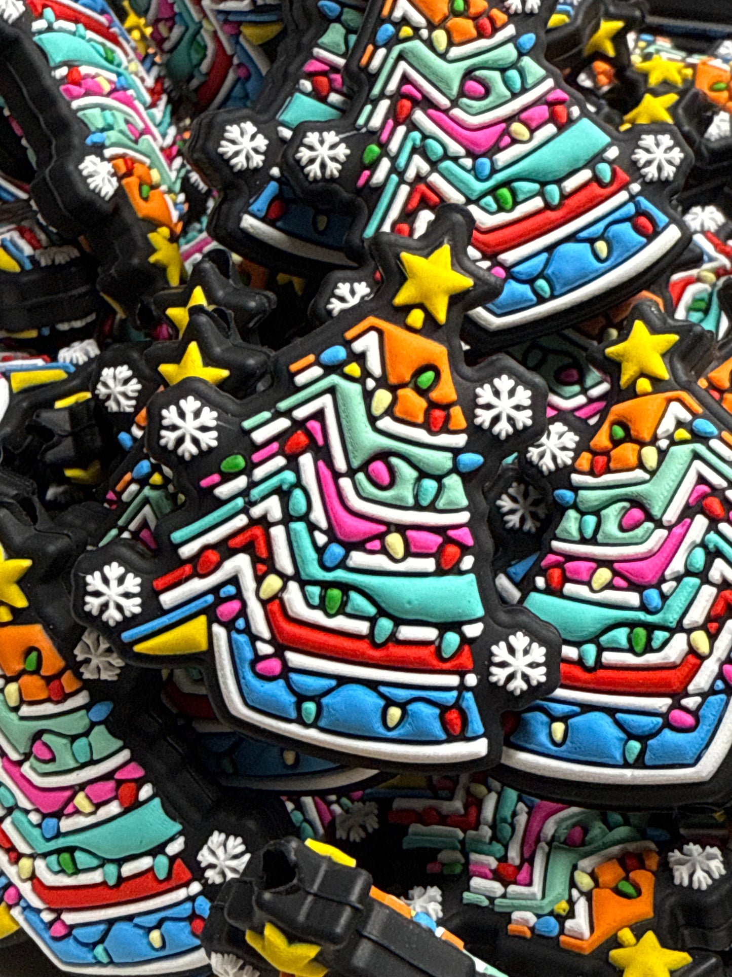 Book Christmas Tree Silicone Focal