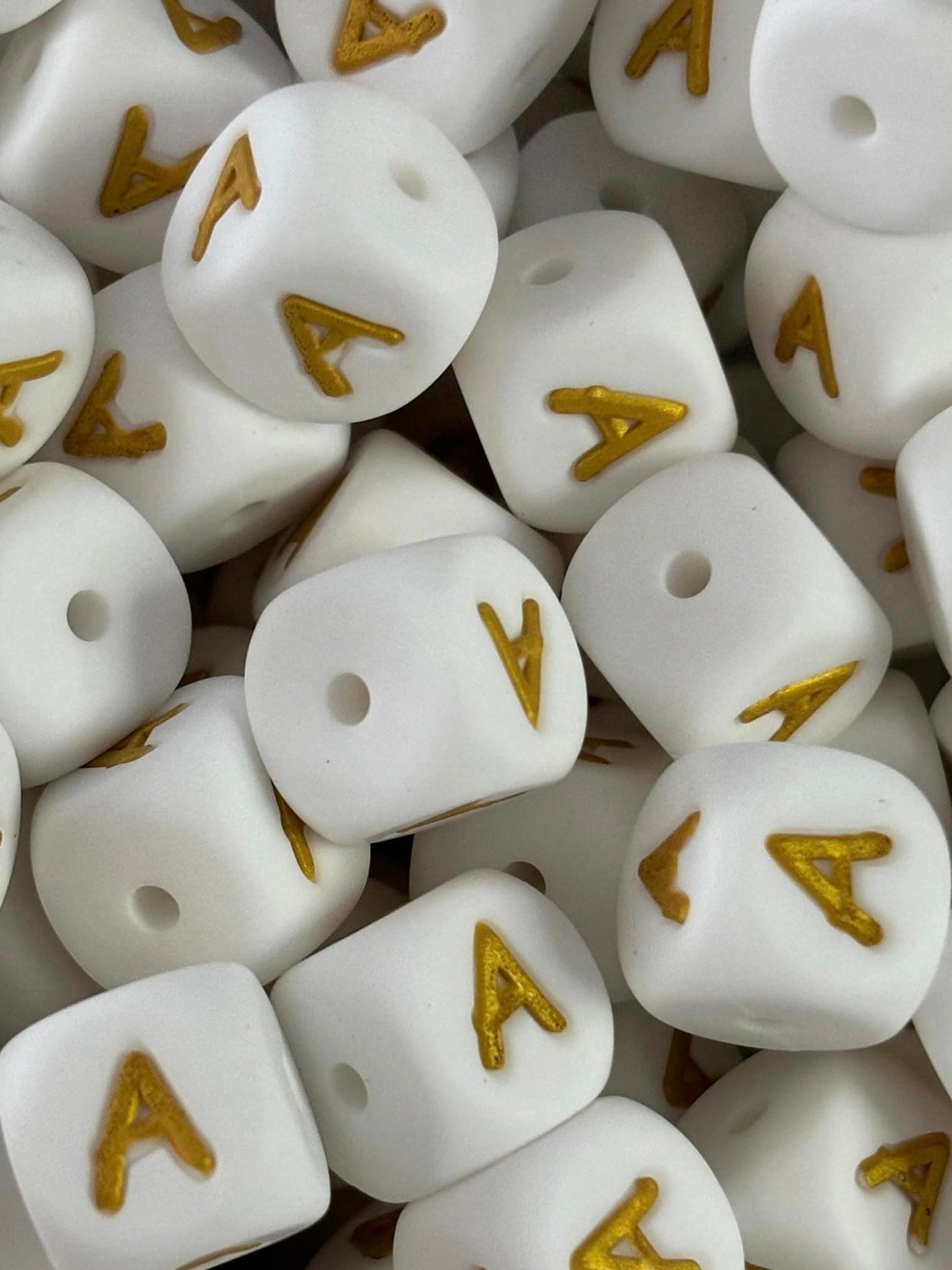 VIPGreek 12mm Letter Silicone Beads 5 Count