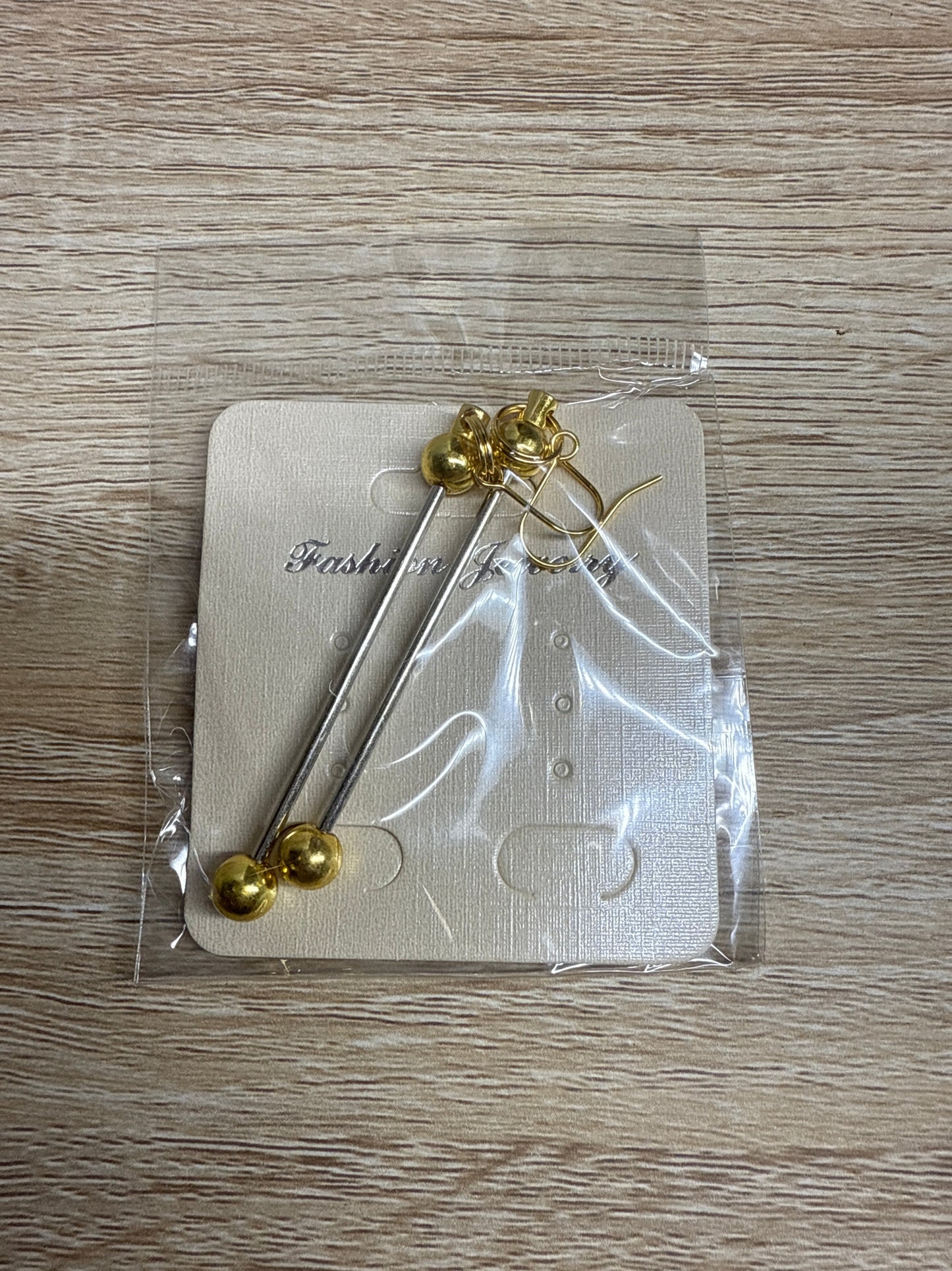 Beadable Earring Bars Gold - 2pc set