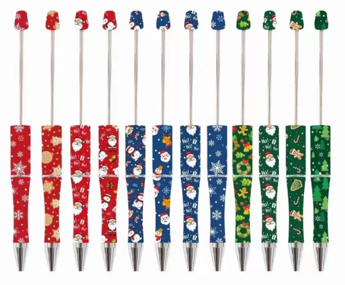 Plastic Beadable Pens | Beaded Pens in Solid, Ombre Gradient, Printed and Neon Colors