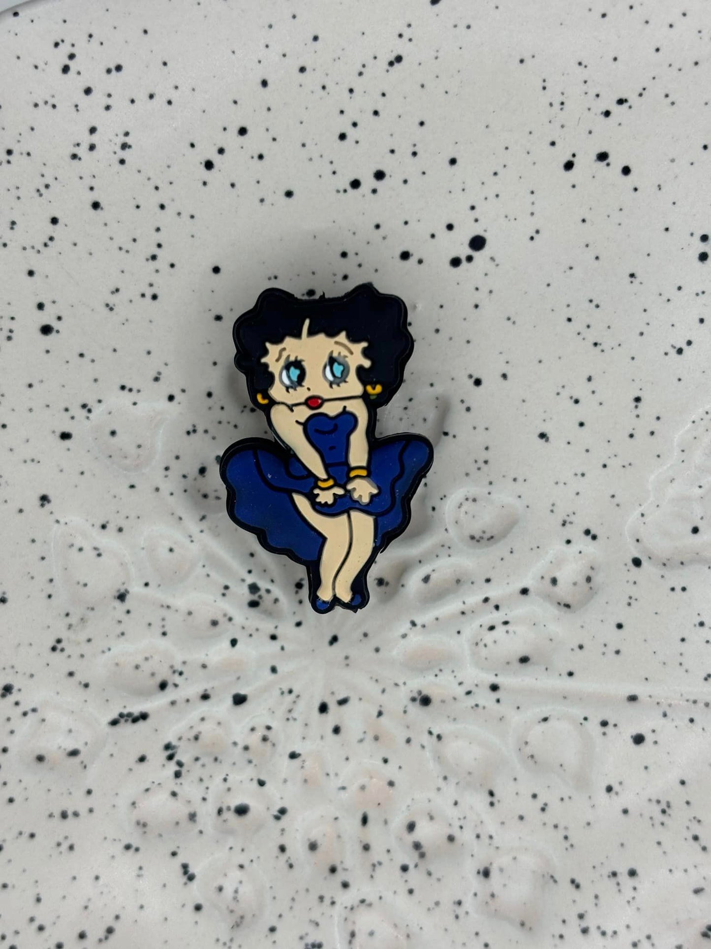 Cartoon - Betty Boop Blue Silicone Focal 0184