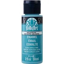 FolkArt Enamel Paint - Calypso Sky (2 oz Bottle)