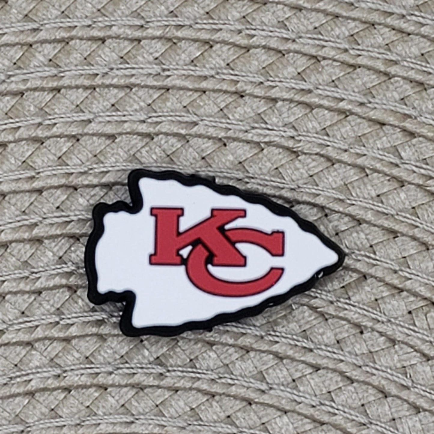 Football - Kansas City Chiefs White Silicone Focal