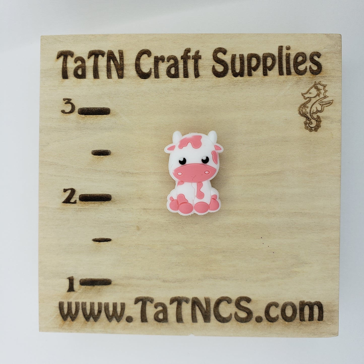 Animal - Cow Baby Pink Silicone Focal 0030