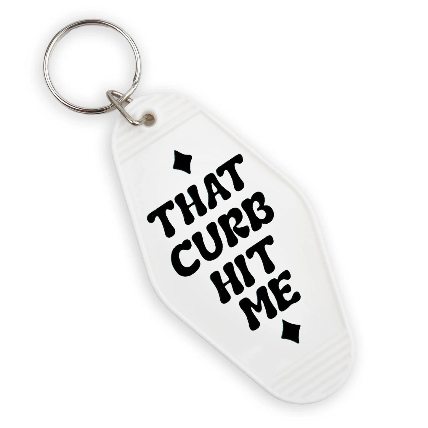 Master Maker Crafts - UV DTF Decal - Curb Hit Me 4 Set 2" (Keychain NOT Inclued)