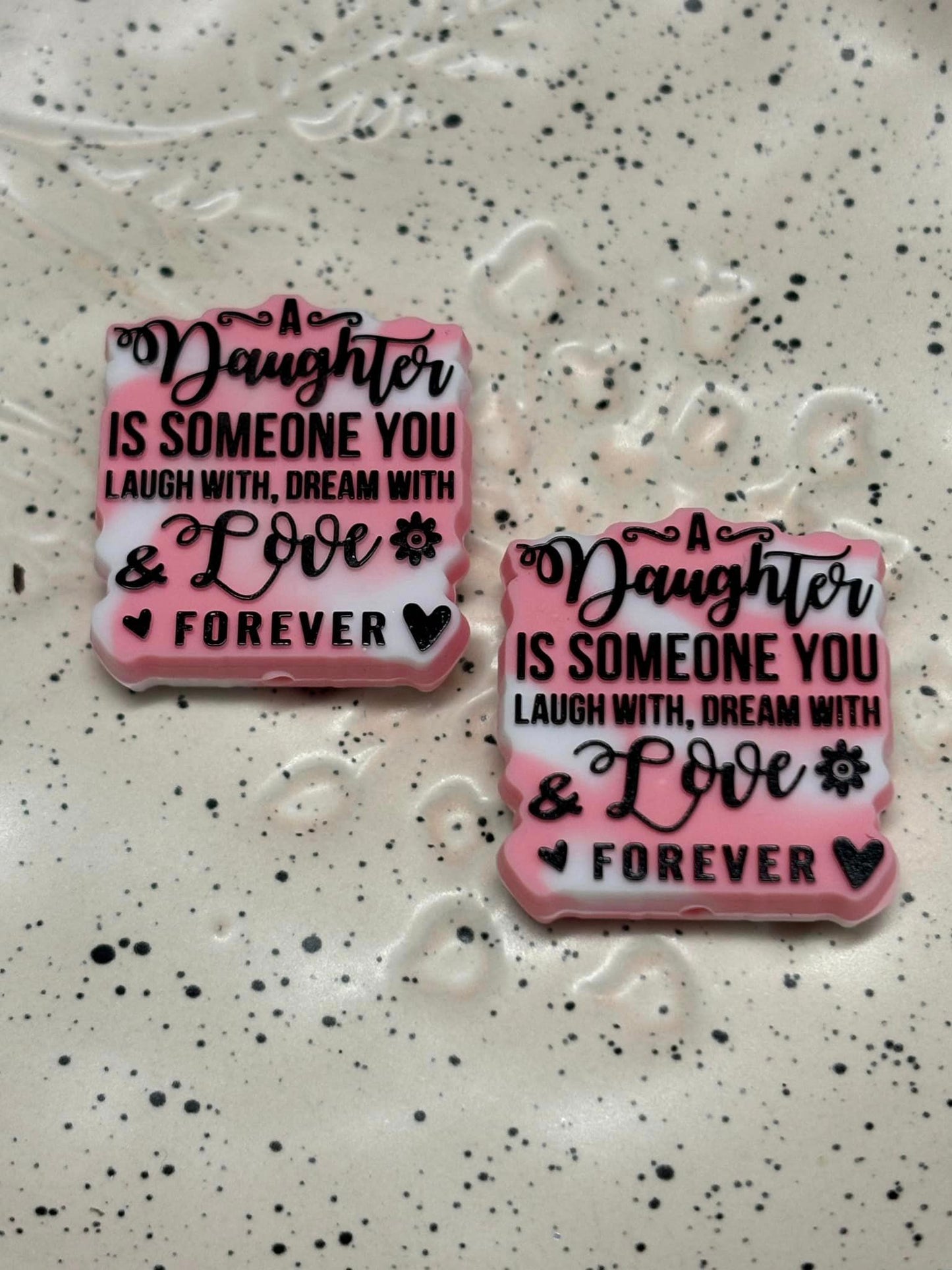 5548 - Mom - Daughter Pink Silicone Focal - Authorized Reseller