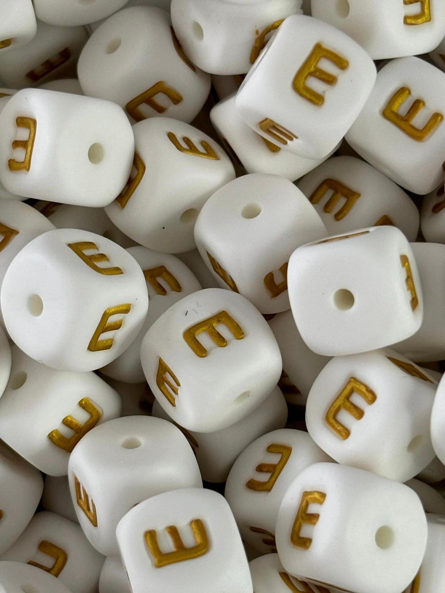 VIPGreek 12mm Letter Silicone Beads 5 Count