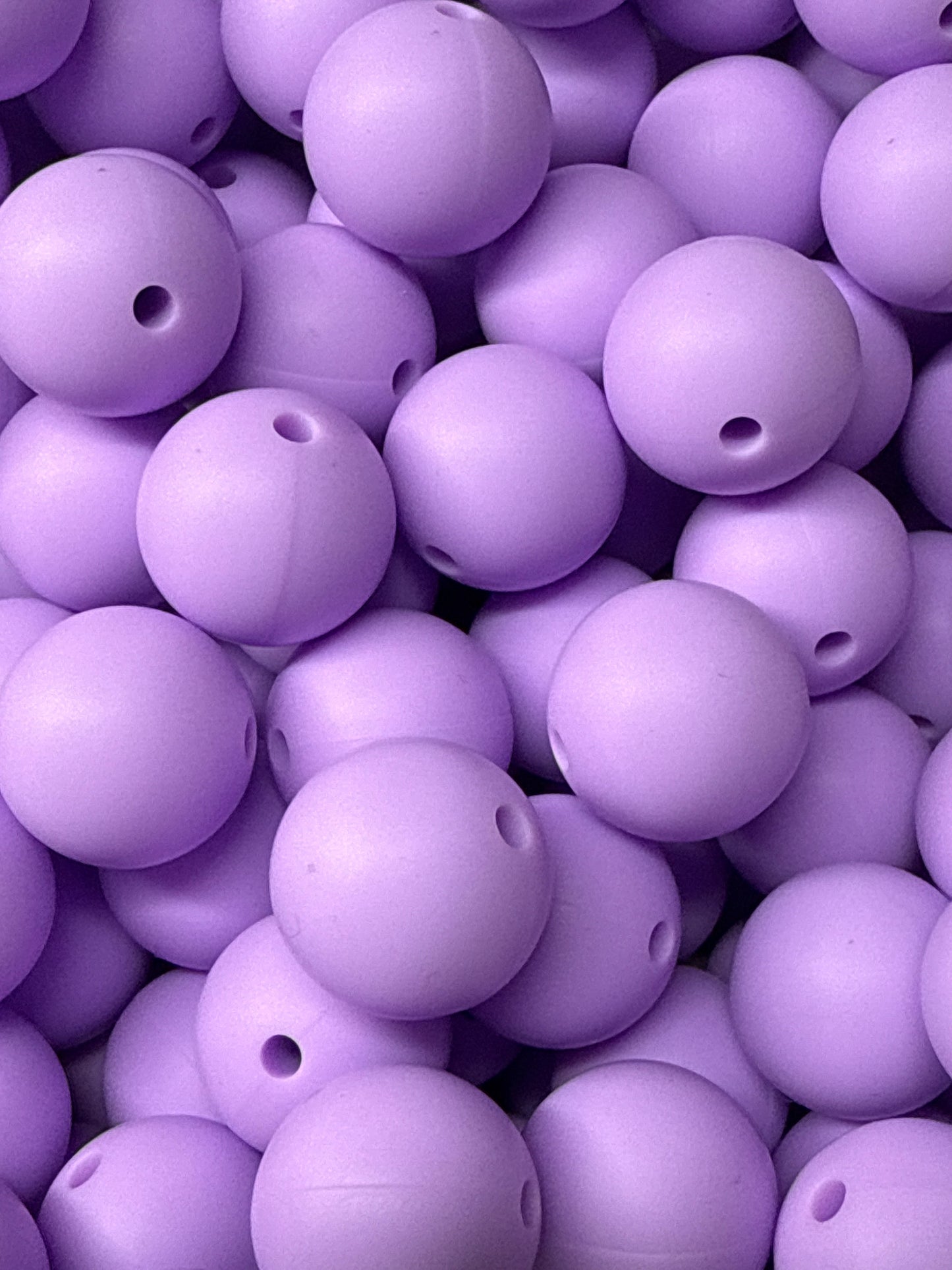 Silicone Bead Lilac S23 A05-29 - 15mm - 10 pack