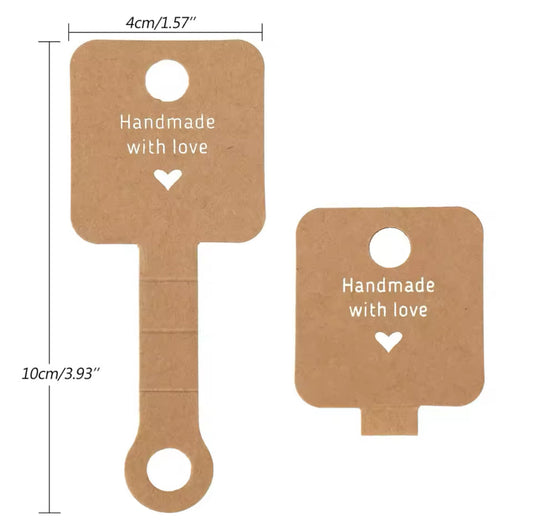 Blank Jewelry Display Tag - sold by eaches