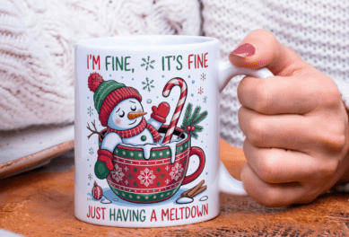 Funny Cute Snowman Tee Gildan White G500L Women's T-Shirt