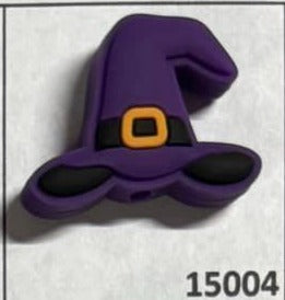 Halloween - Witch Hat Purple Silicone Focal 15004