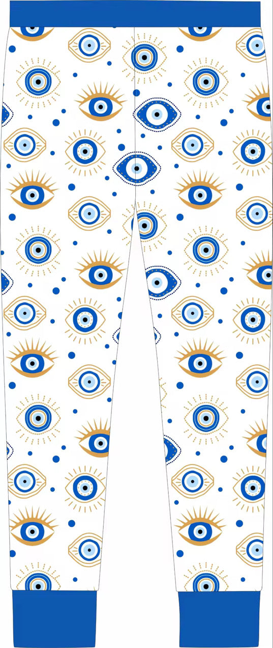 Evil Eye Bamboo Adult Joggers - RD Creations Exclusive