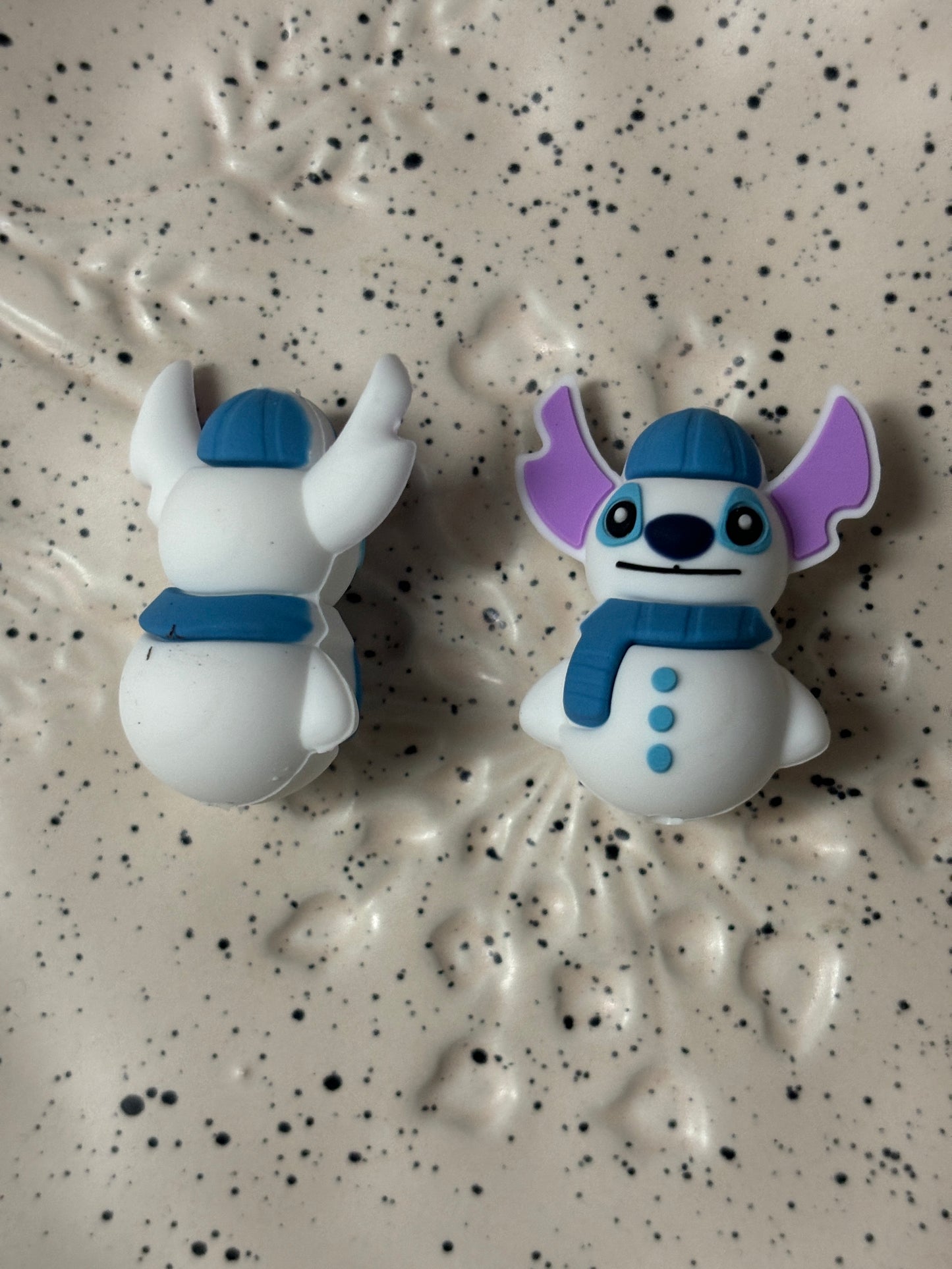 0151 - Disney - Stitch Snowman 3D Silicone Focal - Bead Sister Collab