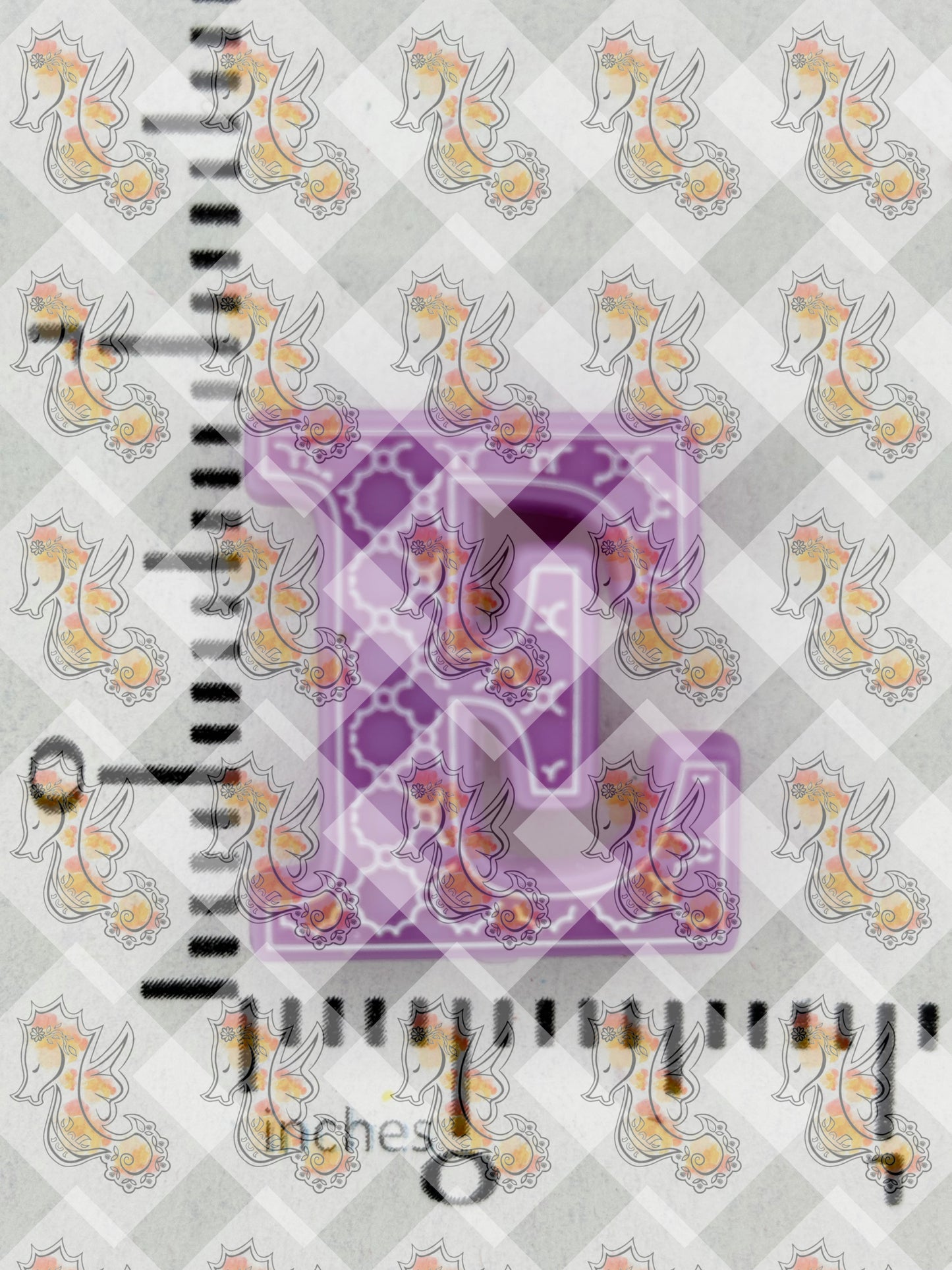 Alphabet E Silicone Focal - RD Creations Collab