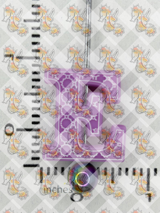 Alphabet E Silicone Focal