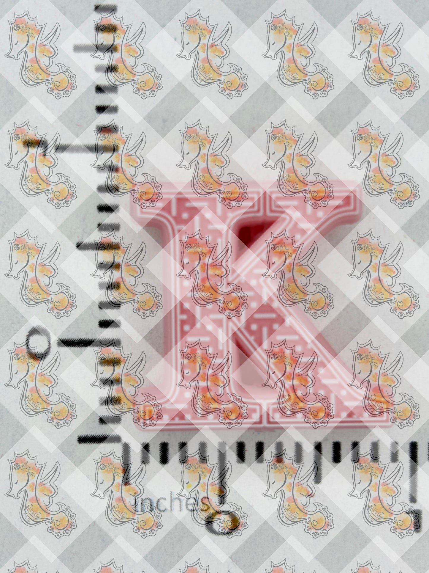 Alphabet K Silicone Focal - RD Creations Collab