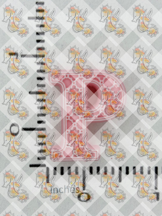 Alphabet P Silicone Focal